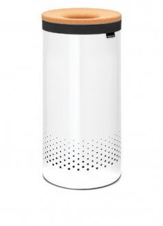 Brabantia - Бак для белья (35л) белый с графикой - Интернет-магазин бытовой техники, вентиляции, гигиенического оборудования Энерготехника, Екатеринбург