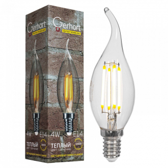 Лампа 4W GERHORT CW35 LEDFL 3000K E14 Gerhort - Интернет-магазин бытовой техники, вентиляции, гигиенического оборудования Энерготехника, Екатеринбург