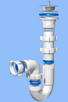 Сифон Ани 1 1/2" *40 прямоточный (D0100) - Интернет-магазин бытовой техники, вентиляции, гигиенического оборудования Энерготехника, Екатеринбург