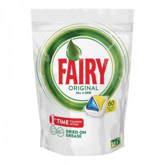 FAIRY Средство для мытья посуды в посудомоечных машинах 60шт "All in 1"\"Лимон" капсулы - Интернет-магазин бытовой техники, вентиляции, гигиенического оборудования Энерготехника, Екатеринбург