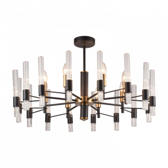 Gerhort.Люстра модерн G11036/8BK+FG - Интернет-магазин бытовой техники, вентиляции, гигиенического оборудования Энерготехника, Екатеринбург