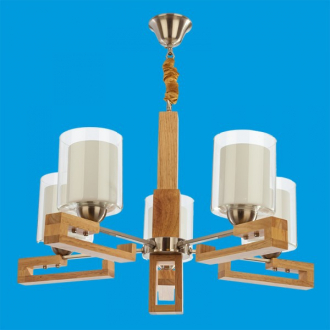 Gerhort.Светильник кантри G31025 / 5WOOD WT + CL - Интернет-магазин бытовой техники, вентиляции, гигиенического оборудования Энерготехника, Екатеринбург