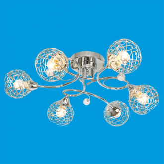 Gerhort.Люстра модерн G31038/6CR+SL - Интернет-магазин бытовой техники, вентиляции, гигиенического оборудования Энерготехника, Екатеринбург