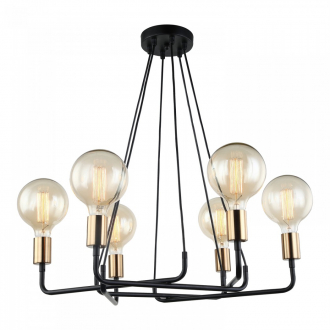 Gerhort Подвесная люстра G31087/6BK+BRS - Интернет-магазин бытовой техники, вентиляции, гигиенического оборудования Энерготехника, Екатеринбург