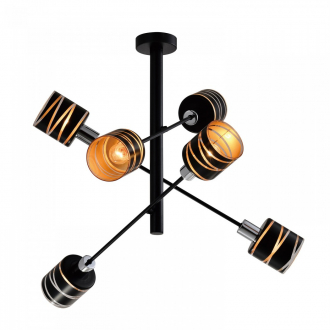 Потолочный светильник лофт  Gerhort G31096/6BK BK - Интернет-магазин бытовой техники, вентиляции, гигиенического оборудования Энерготехника, Екатеринбург