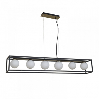 Gerhort Подвесной светильник G31105/6BK+GD WT - Интернет-магазин бытовой техники, вентиляции, гигиенического оборудования Энерготехника, Екатеринбург