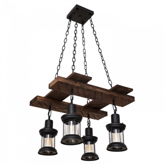 Gerhort. Светильник кованый G71110/4BK+WD BK+CL - Интернет-магазин бытовой техники, вентиляции, гигиенического оборудования Энерготехника, Екатеринбург