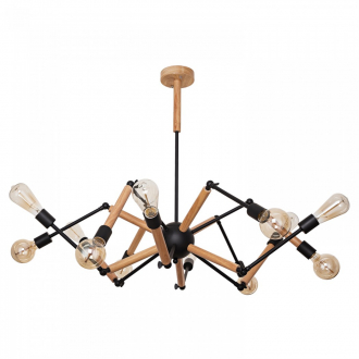 Gerhort.Светильник лофт G71115/12BK+WL - Интернет-магазин бытовой техники, вентиляции, гигиенического оборудования Энерготехника, Екатеринбург