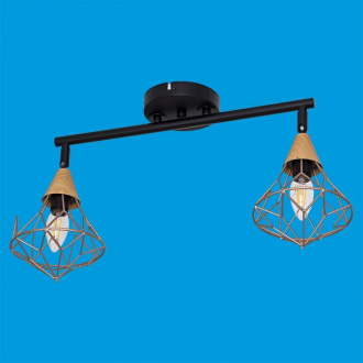 Gerhort.Светильник лофт 	G71135 / 2wBK GD - Интернет-магазин бытовой техники, вентиляции, гигиенического оборудования Энерготехника, Екатеринбург