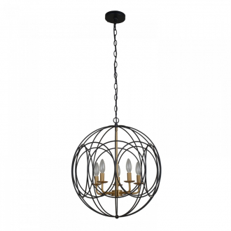 Подвесной светильник Gerhort G71154/5BK+GD - Интернет-магазин бытовой техники, вентиляции, гигиенического оборудования Энерготехника, Екатеринбург