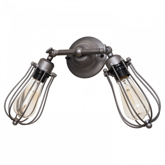 Настенный светильник лофт Gerhort  G73023/2wGR - Интернет-магазин бытовой техники, вентиляции, гигиенического оборудования Энерготехника, Екатеринбург