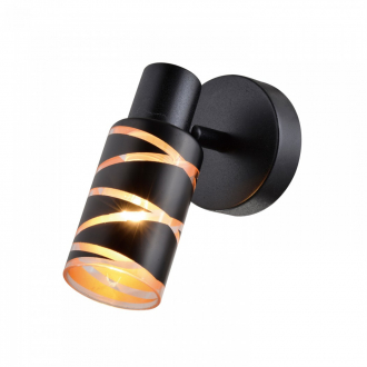 Спотовый светильник Gerhort G81049/1BK BK - Интернет-магазин бытовой техники, вентиляции, гигиенического оборудования Энерготехника, Екатеринбург