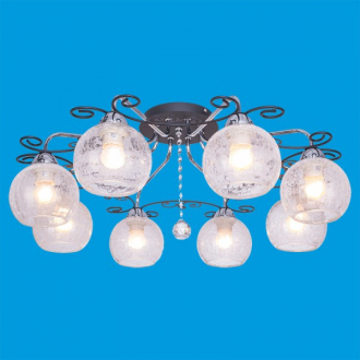 Gerhort.Люстра модерн G91012 / 8BK + CR CL - Интернет-магазин бытовой техники, вентиляции, гигиенического оборудования Энерготехника, Екатеринбург