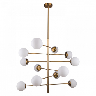 Gerhort Потолочная люстра G91036/12BRS BRS+WT - Интернет-магазин бытовой техники, вентиляции, гигиенического оборудования Энерготехника, Екатеринбург