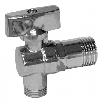 Кран шаровый угловой I-TECH MM A 1/2", никель 120/5 - Интернет-магазин бытовой техники, вентиляции, гигиенического оборудования Энерготехника, Екатеринбург