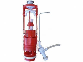 Арматура для бачка кнопочная 2-х уровневая, боковая подводка с мембран. клапаном металл. кноп. АС-17 - Интернет-магазин бытовой техники, вентиляции, гигиенического оборудования Энерготехника, Екатеринбург