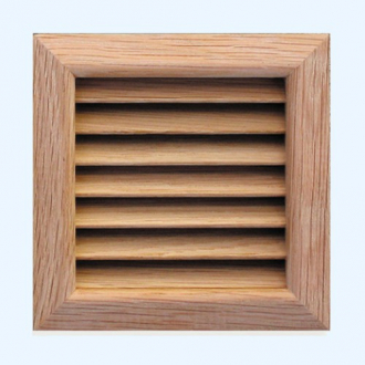 LGES100Q Деревянная решетка, дубовая, 112x112 мм - Интернет-магазин бытовой техники, вентиляции, гигиенического оборудования Энерготехника, Екатеринбург