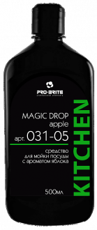 PRO BRITE MAGIC DROP Apple Гель с ароматом яблока для мойки посуды 0.5л - Интернет-магазин бытовой техники, вентиляции, гигиенического оборудования Энерготехника, Екатеринбург