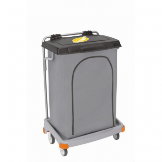 Merida Тележка-держатель мешка для мусора, 120л, хром.рама с запирающейся крышкой и полкой MB01P - Интернет-магазин бытовой техники, вентиляции, гигиенического оборудования Энерготехника, Екатеринбург
