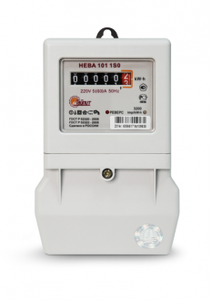 Счётчик электрической энергии электронный однофазный НЕВА 101 1S0 - Интернет-магазин бытовой техники, вентиляции, гигиенического оборудования Энерготехника, Екатеринбург