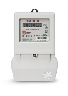 Счётчик электрической энергии электронный однофазный НЕВА 104 - Интернет-магазин бытовой техники, вентиляции, гигиенического оборудования Энерготехника, Екатеринбург