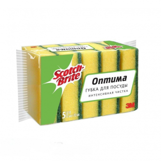 Scotch-Brite HD-F-6080-5 Губка Оптима Классическая для посуды 1уп=5шт (60*80мм) - Интернет-магазин бытовой техники, вентиляции, гигиенического оборудования Энерготехника, Екатеринбург