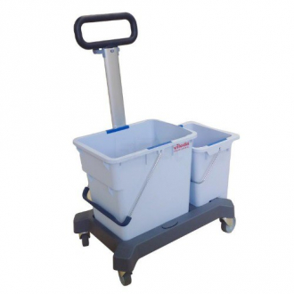 Vileda Двухведерная  тележка  25 л.+10 л.  на платформе без отжима, с тр.ручкой - Интернет-магазин бытовой техники, вентиляции, гигиенического оборудования Энерготехника, Екатеринбург