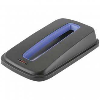 Vileda Гея крышка для контейнера с отверстием для бумаги черный/синий 29х49х9 - Интернет-магазин бытовой техники, вентиляции, гигиенического оборудования Энерготехника, Екатеринбург