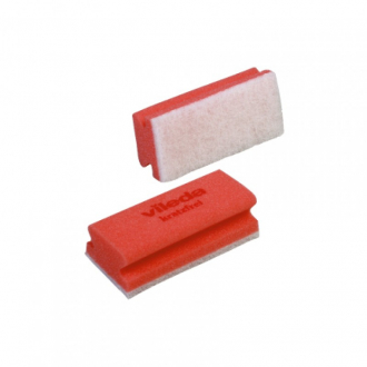 Vileda Губка Виледа мягкая (белый абразив) красный 7х15 см - Интернет-магазин бытовой техники, вентиляции, гигиенического оборудования Энерготехника, Екатеринбург