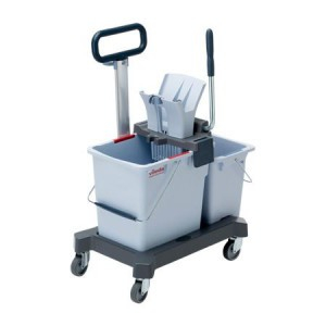 Vileda УльтраСпид Про: двухведерная система 25л. + 10 л.  на платформе, с тр.ручкой голубой - Интернет-магазин бытовой техники, вентиляции, гигиенического оборудования Энерготехника, Екатеринбург