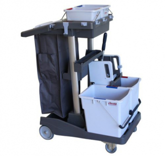 Vileda Волео Про комплексная тележка: ведро 2х25л с вертикальным отжимом голубой - Интернет-магазин бытовой техники, вентиляции, гигиенического оборудования Энерготехника, Екатеринбург