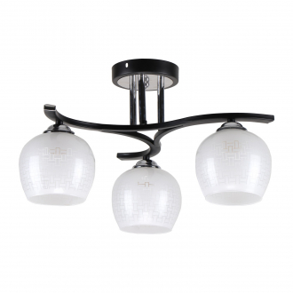 Подвесной светильник  ЭкономСвет 10162/3BK+CR WT - Интернет-магазин бытовой техники, вентиляции, гигиенического оборудования Энерготехника, Екатеринбург