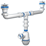 Сифон Ани Грот1 1/2"*40 двойной (А3000) 1/20 - Интернет-магазин бытовой техники, вентиляции, гигиенического оборудования Энерготехника, Екатеринбург