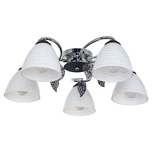 Потолочный светильник  ЭкономСвет 233/3CR+BK WT - Интернет-магазин бытовой техники, вентиляции, гигиенического оборудования Энерготехника, Екатеринбург