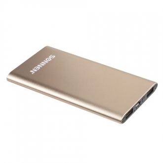 Аккумулятор внешний SONNEN POWERBANK V311, 4000mAh, литий-полимерный, золотистый, алюминиевый корпуc - Интернет-магазин бытовой техники, вентиляции, гигиенического оборудования Энерготехника, Екатеринбург