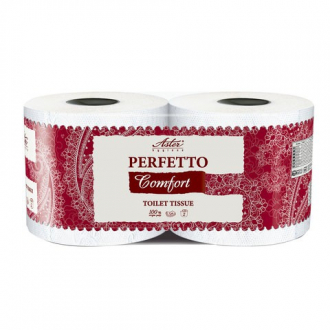 Бумага туалетная бытовая, спайка 2шт., 3х слойная(2х24 м)ASTER Perfetto Comfort, бел с голуб.тиснен. - Интернет-магазин бытовой техники, вентиляции, гигиенического оборудования Энерготехника, Екатеринбург