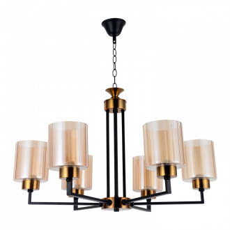 Потолочный светильник  ЭкономСвет 50017/6BK+AB BR - Интернет-магазин бытовой техники, вентиляции, гигиенического оборудования Энерготехника, Екатеринбург