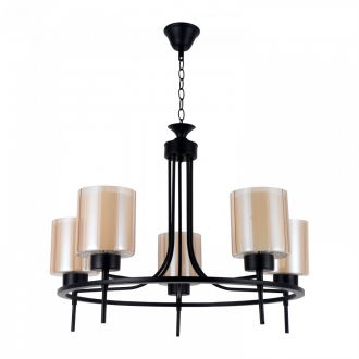 Потолочный светильник  ЭкономСвет 55068/5BK BR+WT - Интернет-магазин бытовой техники, вентиляции, гигиенического оборудования Энерготехника, Екатеринбург