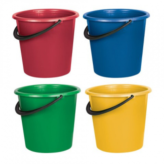 Ведро 10 л, без крышки, пластиковое, хозяйственное, усиленное, цвет ассорти, мерная шкала, ЦВ-10 - Интернет-магазин бытовой техники, вентиляции, гигиенического оборудования Энерготехника, Екатеринбург