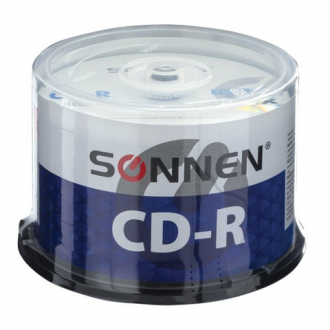 Диски CD-R SONNEN, 700 Mb, 52x, Cake Box, 50 шт - Интернет-магазин бытовой техники, вентиляции, гигиенического оборудования Энерготехника, Екатеринбург