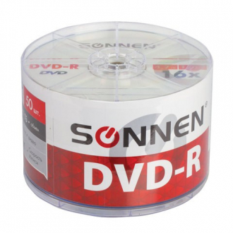 Диски DVD-R SONNEN, 4,7 Gb, 16x, Bulk, 50 шт - Интернет-магазин бытовой техники, вентиляции, гигиенического оборудования Энерготехника, Екатеринбург
