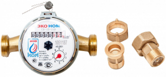 ЭКО НОМ-15-110 Счетчик воды универсальный (+КМЧ "ЛАТУНЬ"-15-ОК) - Интернет-магазин бытовой техники, вентиляции, гигиенического оборудования Энерготехника, Екатеринбург