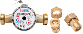 ЭКО НОМ-20-130 Счетчик воды универсальный (+КМЧ "ЛАТУНЬ"-15-ОК) - Интернет-магазин бытовой техники, вентиляции, гигиенического оборудования Энерготехника, Екатеринбург