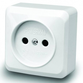 POWERMAN 1162259 Fazenda 7022 Розетка 1м о/у 16А 250В - Интернет-магазин бытовой техники, вентиляции, гигиенического оборудования Энерготехника, Екатеринбург