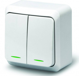 POWERMAN 1162253 Fazenda 7123 Выключатель 2кл инд о/у 10А 250В - Интернет-магазин бытовой техники, вентиляции, гигиенического оборудования Энерготехника, Екатеринбург