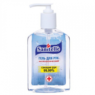 Гель для рук антисептический, 250 мл, SANITELLE (Санитель), с витамином Е, дозатор - Интернет-магазин бытовой техники, вентиляции, гигиенического оборудования Энерготехника, Екатеринбург