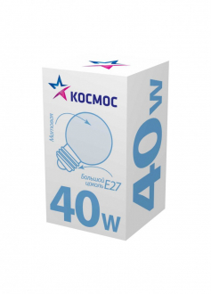 Лампа накаливания Космос ШР ПР 40 Е14 эл.л. - Интернет-магазин бытовой техники, вентиляции, гигиенического оборудования Энерготехника, Екатеринбург