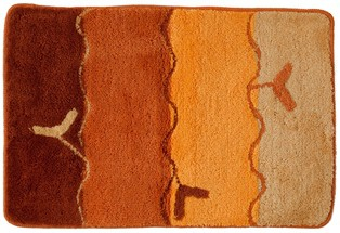 TRODOS Коврик 60*90 см "03213-wave" (оранжевый) - Интернет-магазин бытовой техники, вентиляции, гигиенического оборудования Энерготехника, Екатеринбург