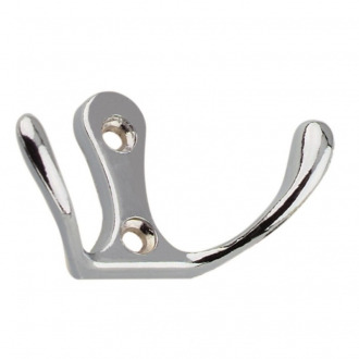 Крючок 04.11.02 "Двойной" малый (хром) - Интернет-магазин бытовой техники, вентиляции, гигиенического оборудования Энерготехника, Екатеринбург