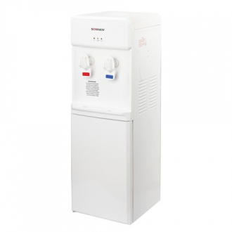 Кулер для воды SONNEN FS-03, напольный, нагрев/компрессорное охлаждение, шкаф, 2 крана, белый - Интернет-магазин бытовой техники, вентиляции, гигиенического оборудования Энерготехника, Екатеринбург